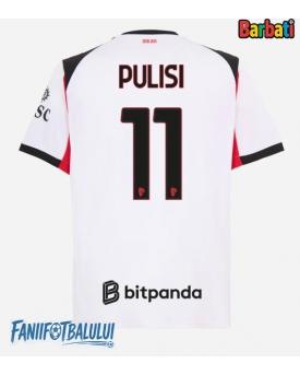 AC Milan Christian Pulisic #11 Tricou Fotbal Replică 2025-26 Barbati Deplasare